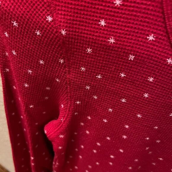 Vintage Aerie red waffle knit thermal size xs - Picture 2 of 5